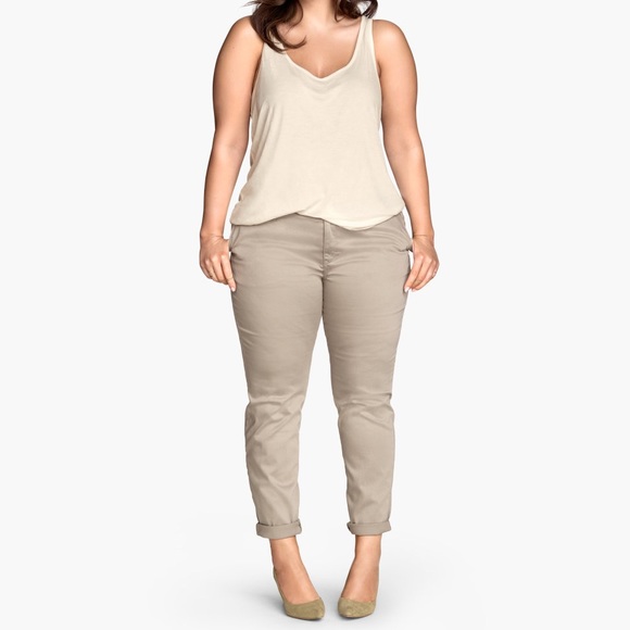 h&m plus size pants